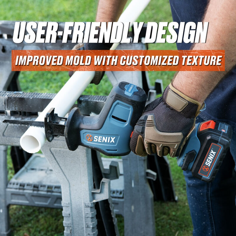 SENIX X2 18V Brushless 22mm Compact Reciprocating Saw Skin