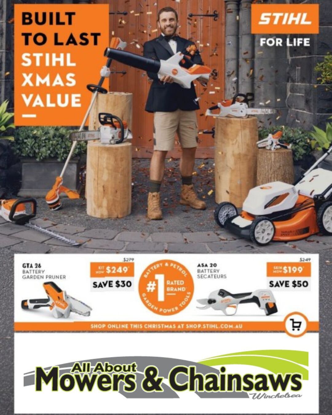 All About Mowers + Chainsaws - Stihl CHRISTMAS Catalogue